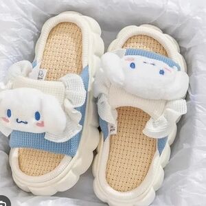 Sanrio Blue and White Adults Slippers